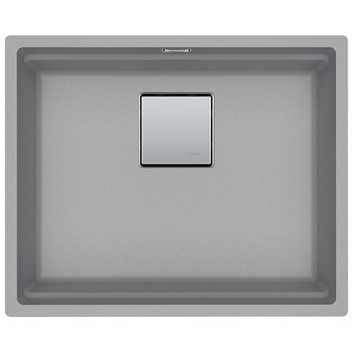 Franke: Évier simple Kubus 2 à encastrer sous plan KNG 110-52 125.0529.605, finition Fragranite Stone Grey, 52 x 42 cm