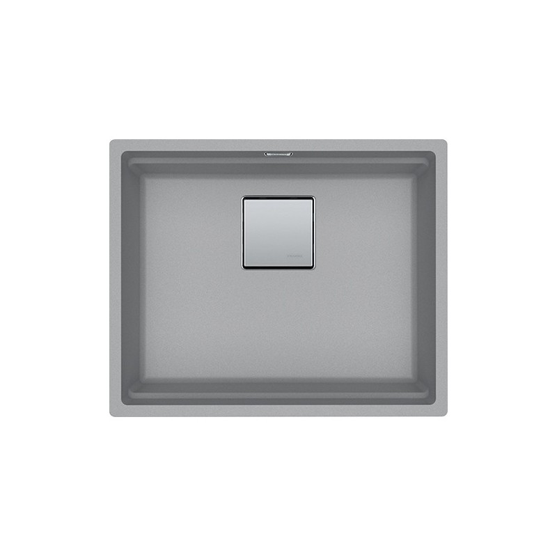  Franke: Évier à une cuve Kubus 2 à encastrer sous plan KNG 110-52 125.0529.605, finition Fragranite Stone Grey, 52x42 cm