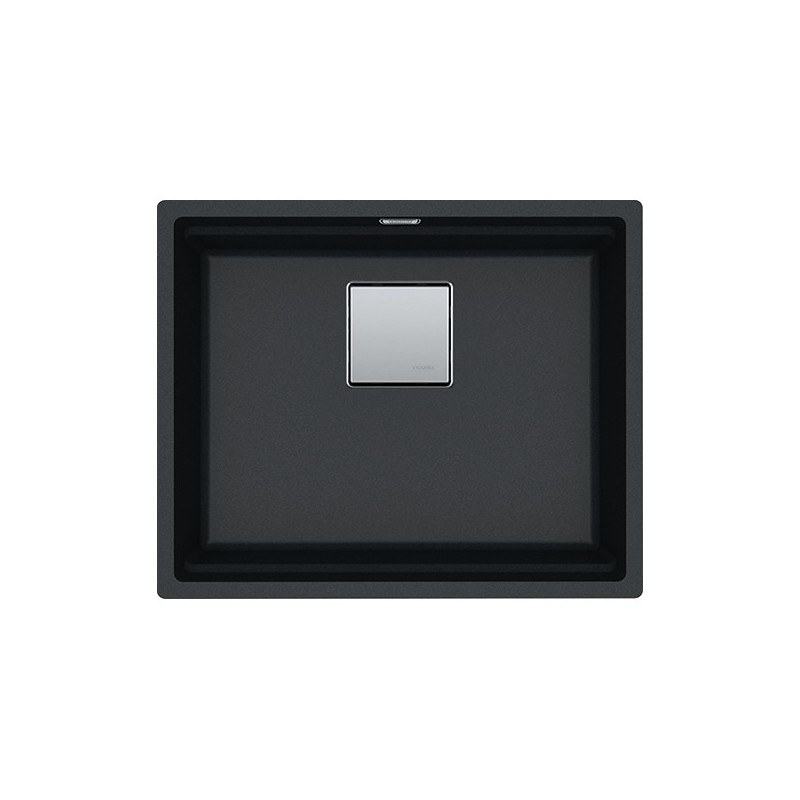  Franke: Fregadero de un seno Kubus 2 Undermount KNG 110-52 125.0529.601 acabado fragranite negro 52x42 cm