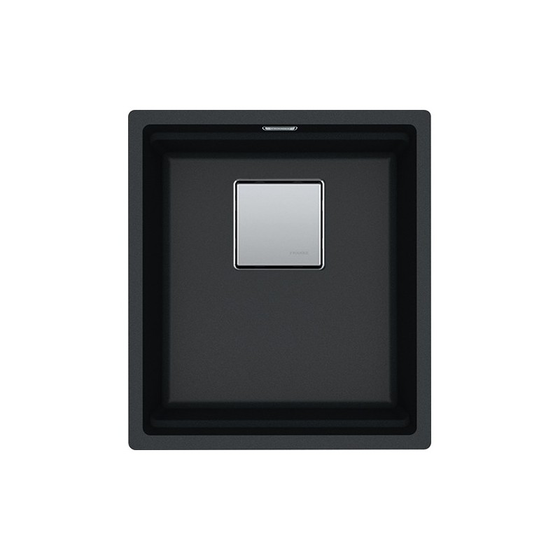  Franke: Lavello una vasca Vasche Kubus 2 Sottotop KNG 110-37 125.0529.308 finitura fragranite nero da 37x42 cm