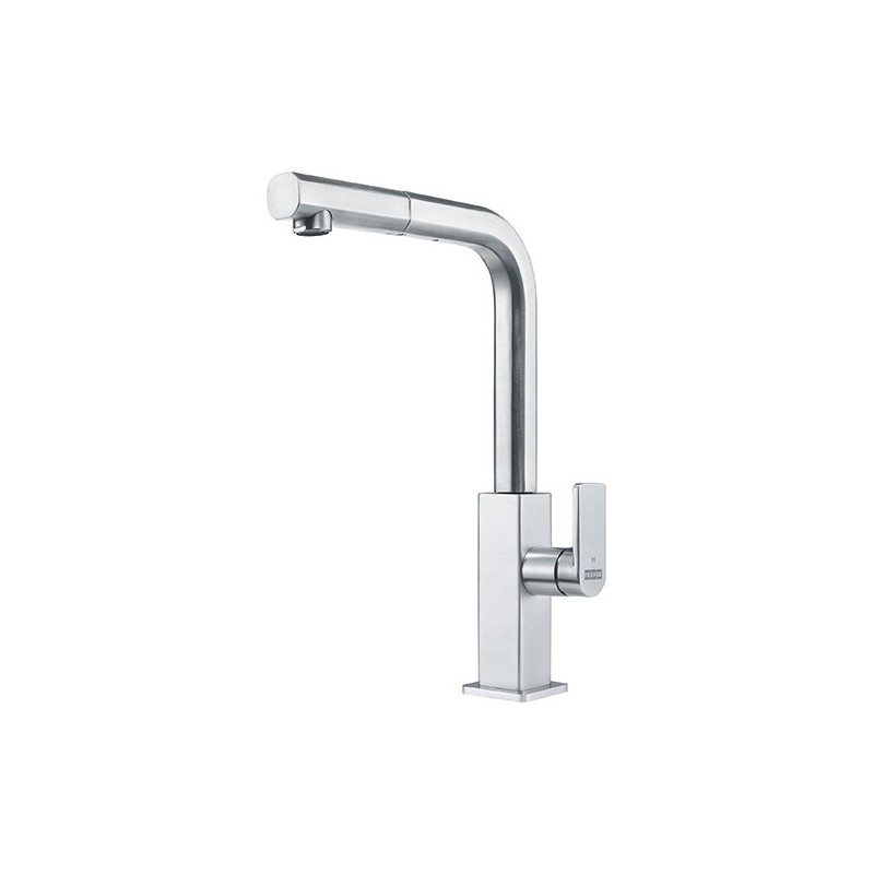  Mitigeur de douche monocommande Franke Mythos 115.0547.853, finition acier inoxydable satiné