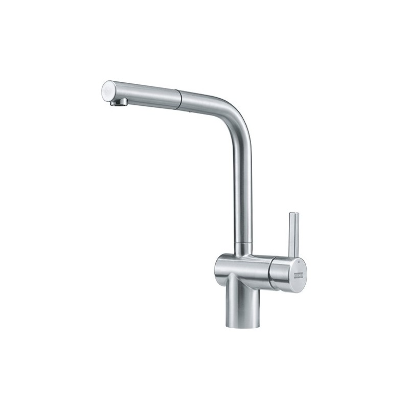  Franke: Grifo monomando Atlas Neo Doccia Window 115.0521.439, acabado en acero inoxidable satinado.