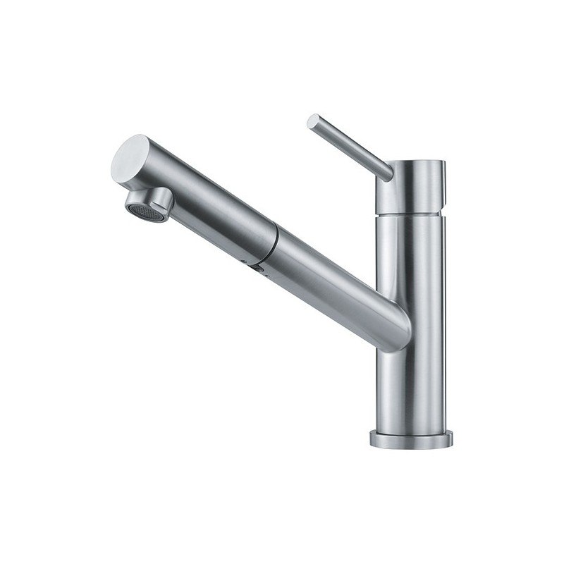  Grifo monomando para ducha Franke Orbit 115.0569.461, acero inoxidable satinado