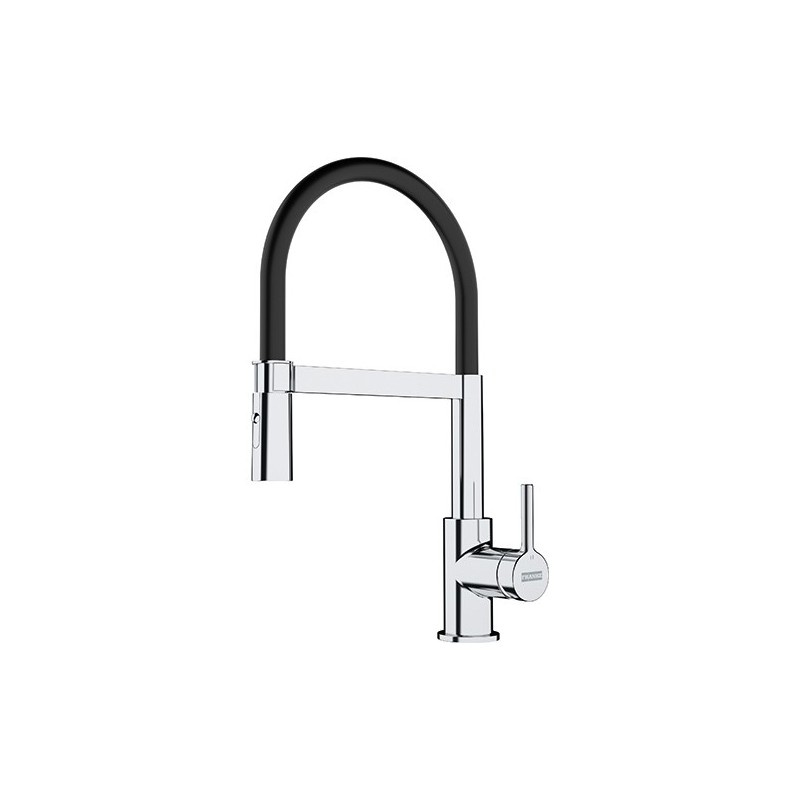  Franke: Grifo mezclador semiprofesional Lina Semi-Pro 115.0626.085, acabado cromado negro