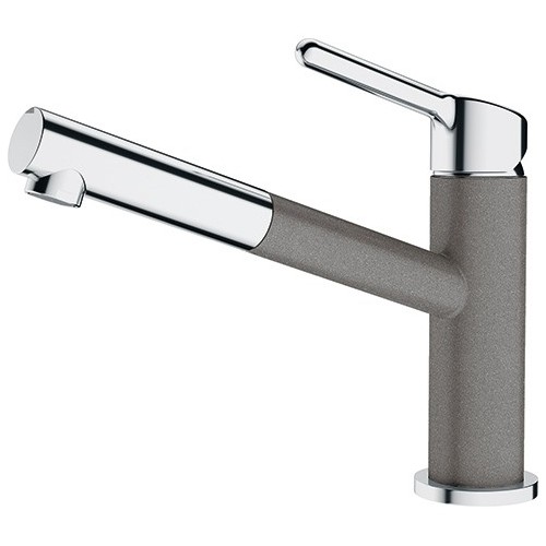 Grifo monomando para ducha Franke Orbit 115.0623.141, acabado gris piedra.