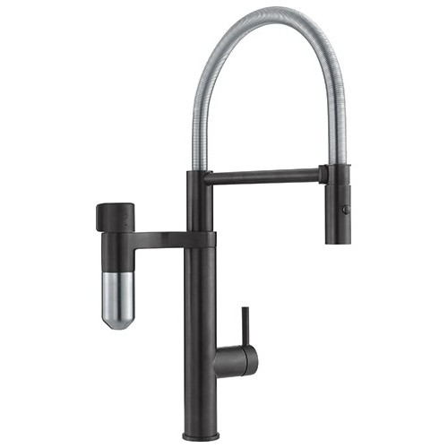 Franke Vital 2in1 Semi-pro mixer with integrated water filtration 120.0621.313 chrome / industrial black finish