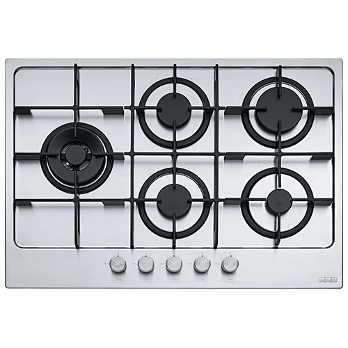 Franke: Plaque de cuisson à gaz Maris 750 FHMA 755 4G DCL XS C 106.0554.382 73 cm en acier inoxydable satiné