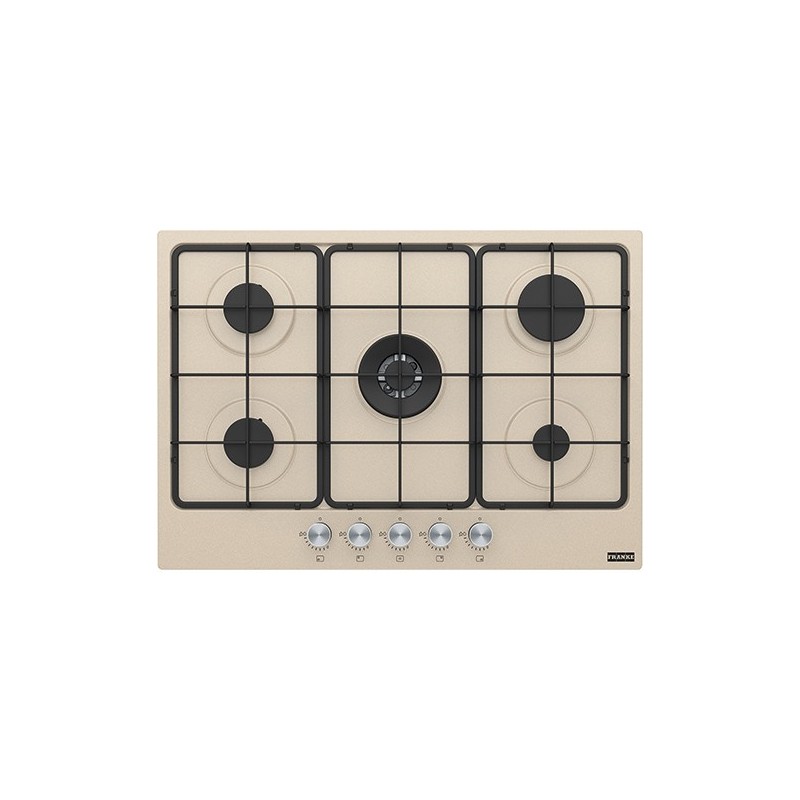  Franke: Plaque de cuisson à gaz Smart 750 FHSM 755 4G DC OA E 106.0554.392 de 73 cm, finition avoine