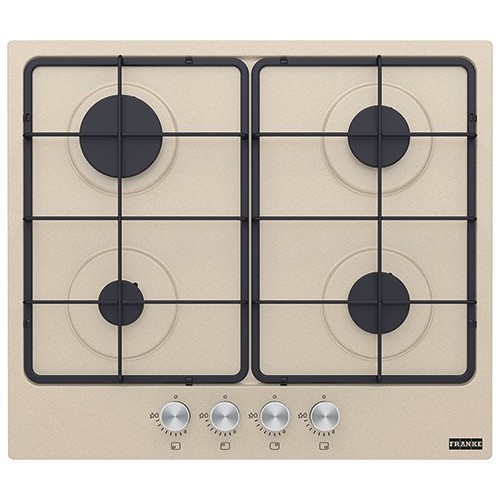 Franke: Smart 600 FHSM 604 4G OA E 106.0554.388 Plaque de cuisson à gaz 59 cm finition avoine