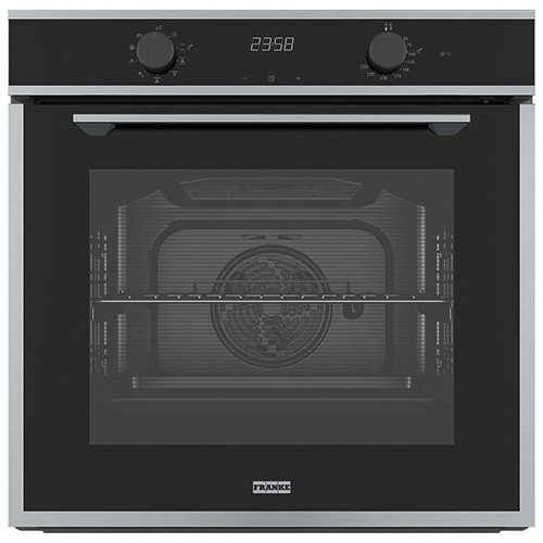 Franke: Four multifonction Maris FMA 86 H XS 116.0606.097, finition inox satiné - 60 cm, verre noir