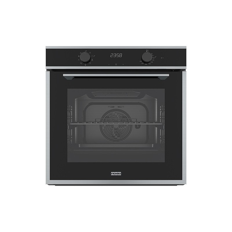  Franke: Maris FMA 86 H XS 116.0606.097 multifunction oven, satin stainless steel finish - 60 cm black glass