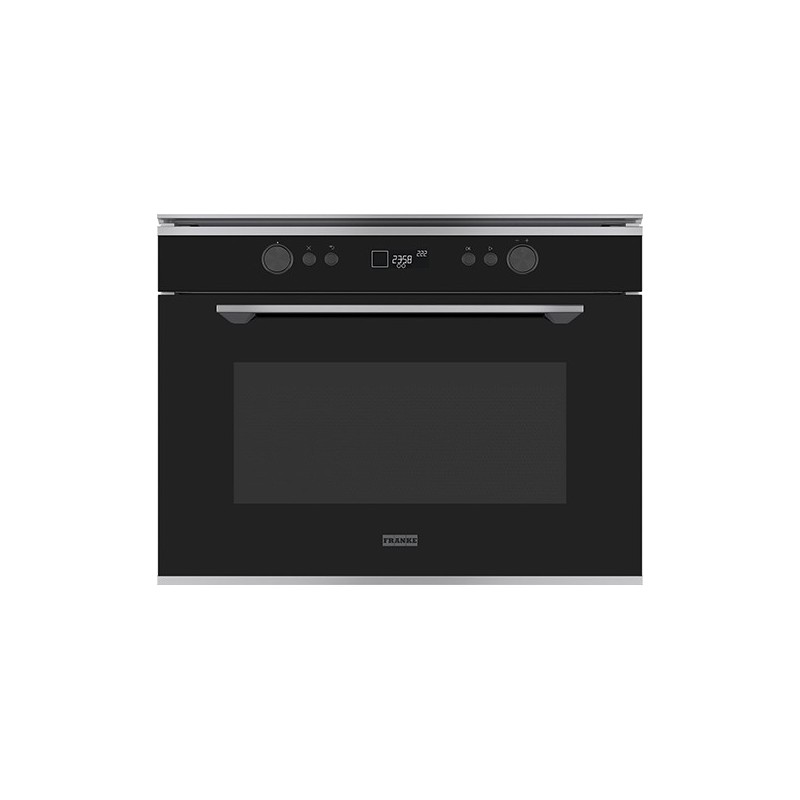  Franke: Horno microondas Mythos FMY 45 MW XS 131.0606.105, acero satinado - cristal negro de 60 cm