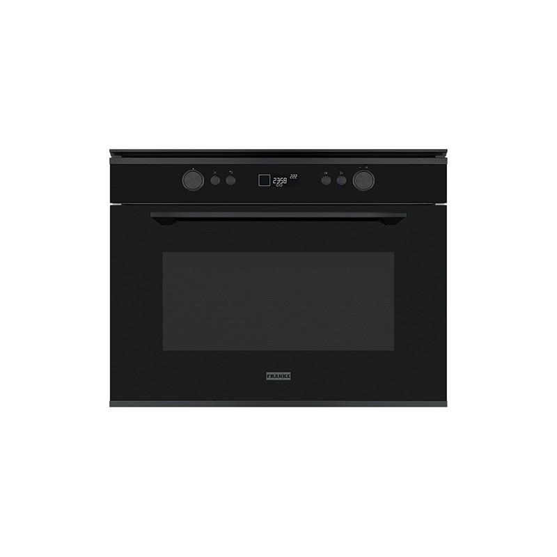  Franke: Horno microondas Mythos FMY 45 MW BK 131.0632.660, acabado en acero negro, 60 cm