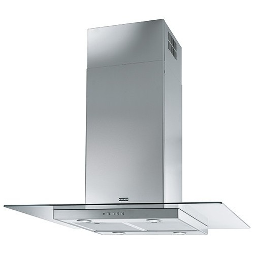 Hotte îlot linéaire en verre Franke FGL 925 I XS NP 325.0590.061 90 cm finition acier inoxydable satiné