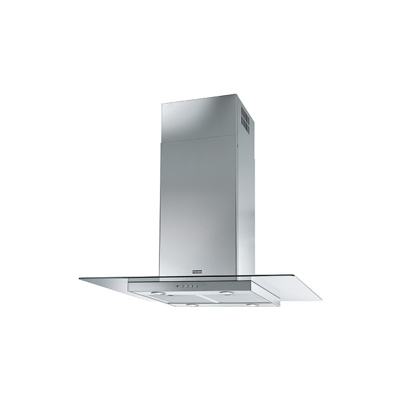  Hotte îlot linéaire en verre Franke FGL 925 I XS NP 325.0590.061 90 cm finition acier inoxydable satiné