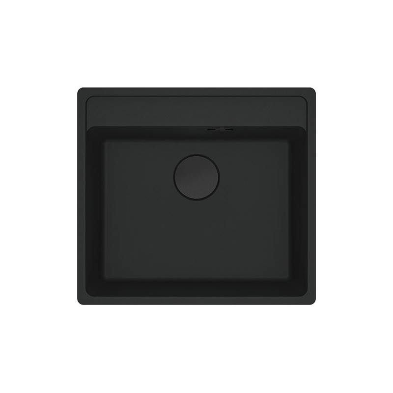  Franke: Évier à une cuve, Maris MRG 610-52 TL 114.0661.642, finition fragranite noir mat, 56x51 cm