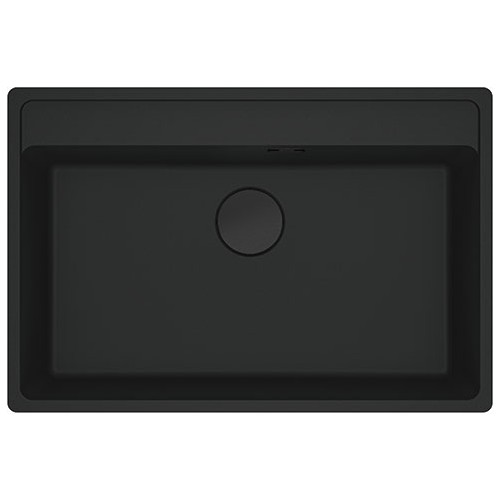 PRONTA CONSEGNA - Franke: Lavello una vasca Vasche Sopratop Maris MRG 610-72 TL 114.0661.666 finitura fragranite black matt da 76x51 cm
