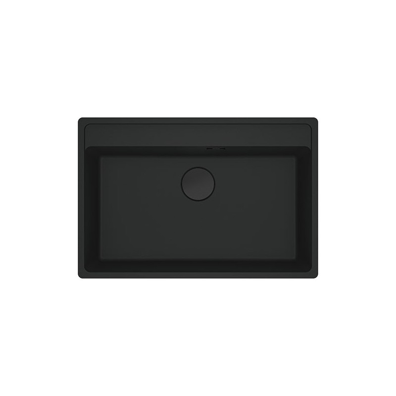  PRONTA CONSEGNA - Franke: Lavello una vasca Vasche Sopratop Maris MRG 610-72 TL 114.0661.666 finitura fragranite black matt da 76x51 cm