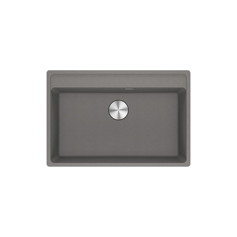  Franke: Évier à une cuve, Maris MRG 610-72 TL 114.0661.668, finition Gris pierre Fragranite, 76x51 cm