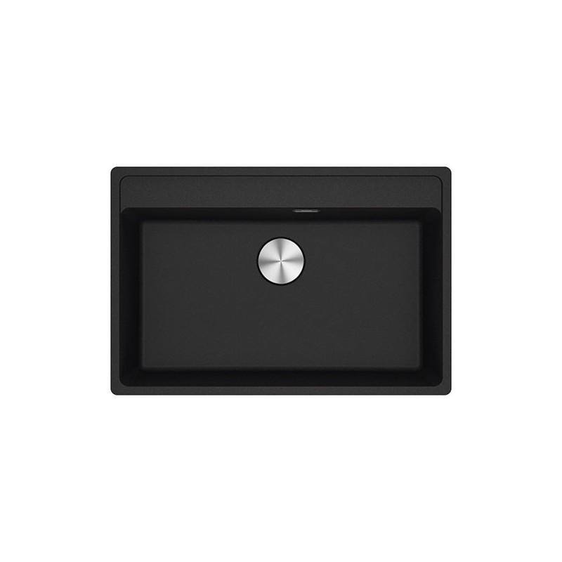  Franke: Single bowl sink, Maris MRG 610-72 TL 114.0661.667, black fragranite finish, 76x51 cm
