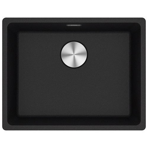 Franke: Single bowl sink, Maris MRG 610-52 114.0661.659, 56x44 cm, black fragranite finish