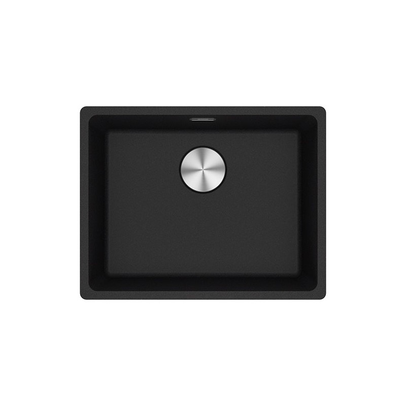  Franke: Single bowl sink, Maris MRG 610-52 114.0661.659, 56x44 cm, black fragranite finish