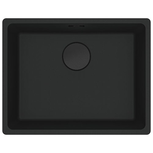 Franke: Fregadero de un solo seno, Maris MRG 610-52 114.0661.658, fragranito negro mate, 56x44 cm