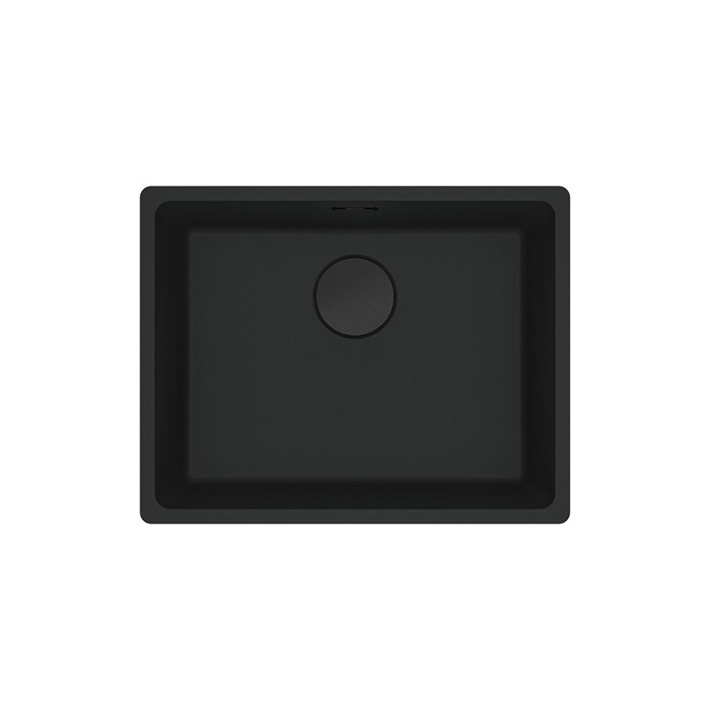  Franke: Fregadero de un solo seno, Maris MRG 610-52 114.0661.658, fragranito negro mate, 56x44 cm