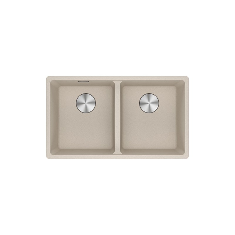  Franke: Évier double cuve Maris MRG 620-35-35 114.0661.687, finition Sahara Fragranite, 76 x 44 cm