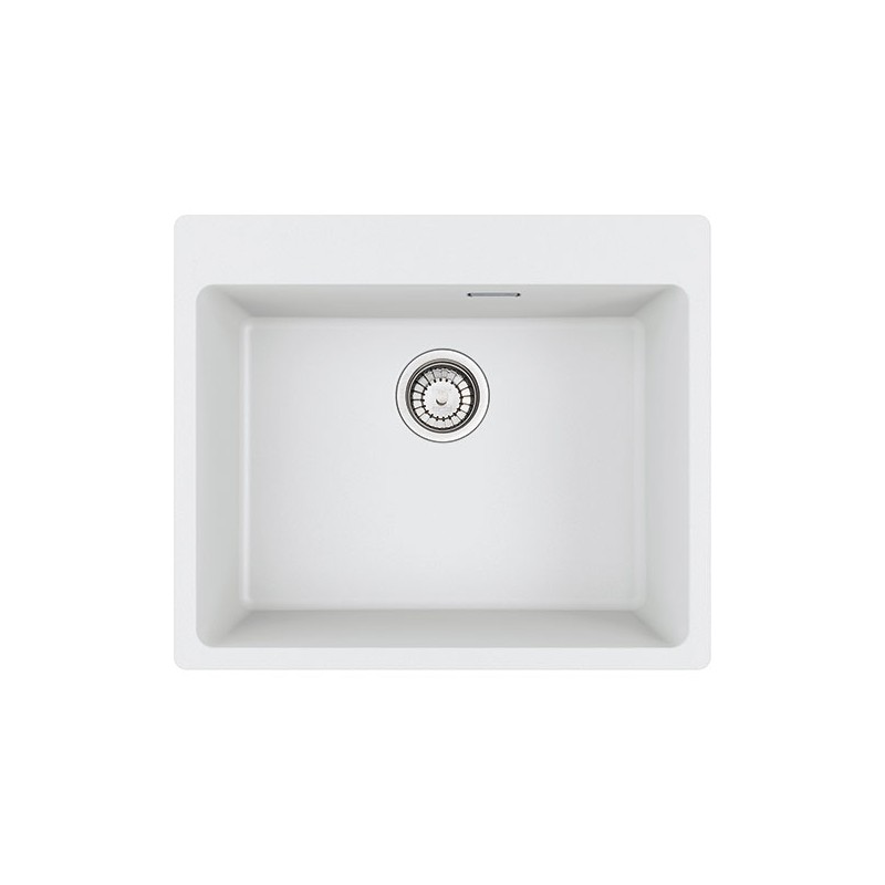 PRONTA CONSEGNA - Franke Lavello una vasca Vasche Sopratop Centro MRG 610-54 FTL 114.0661.698 finitura fragranite bianco da 59x50 cm