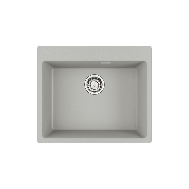  Évier Franke à une cuve à poser, modèle MRG 610-54 FTL 114.0661.704, finition aluminium Fragranite, 59 x 50 cm