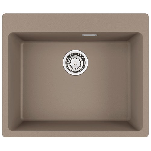 Franke: Single bowl sink, 59x50 cm, MRG 610-54 FTL 114.0661.701, Fragranite Oyster finish, Centro, top-mounted basins