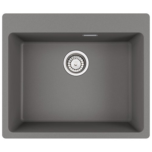 Franke Single bowl sink Sopratop Centro MRG 610-54 FTL 114.0661.702 59x50 cm fragranite stone gray finish
