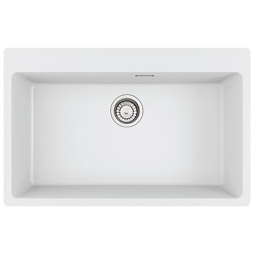 PRONTA CONSEGNA - Franke Lavello una vasca Vasche Sopratop Centro MRG 610-73 FTL 114.0661.706 finitura fragranite bianco da 78x50 cm