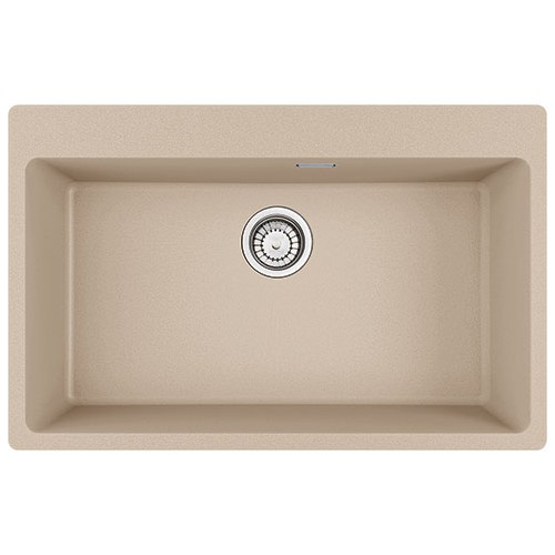 Franke: Fregadero de un solo seno, 78x50 cm, MRG 610-73 FTL 114.0661.708, Fragranite Oatmeal, Centro, lavabos sobre encimera