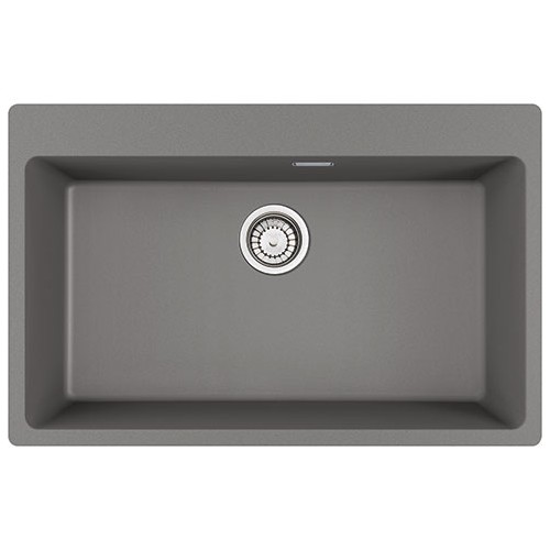 Franke Lavello una vasca Vasche Sopratop Centro MRG 610-73 FTL 114.0661.710 finitura fragranite stone grey da 78x50 cm