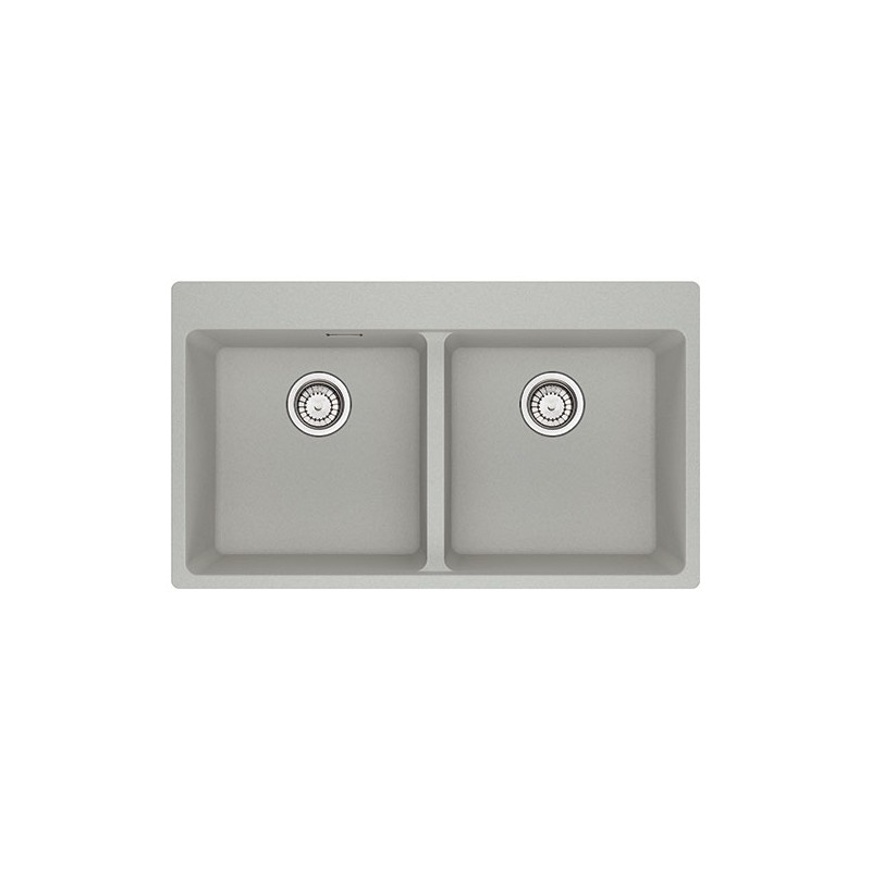  Franke: Double bowl sink, above-counter basins, MRG 620-39-39 FTL 114.0666.365, 86x50 cm aluminium fragranite finish