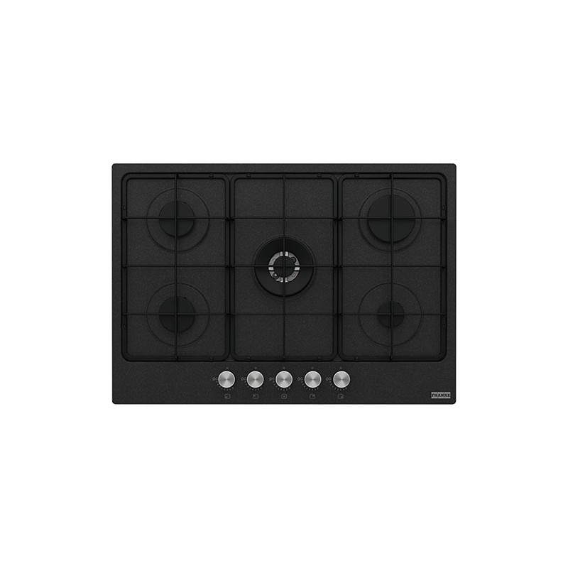  Franke: Plaque de cuisson à gaz Smart 750 FHSM 755 4G DC ON E 106.0670.111, 73 cm, finition noire