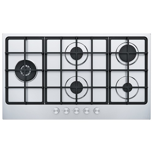 Franke: FHSM 905 4G DCL XS C 106.0554.401 Plaque de cuisson à gaz 88 cm en acier inoxydable satiné