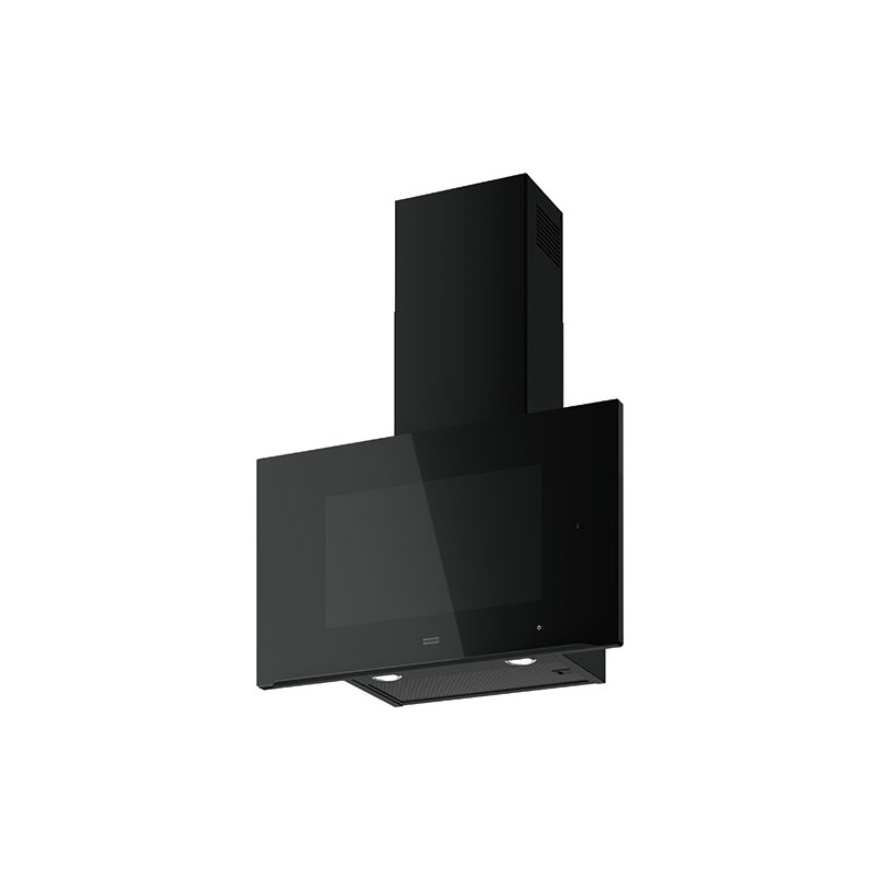  Campana extractora mural Franke AQ Sense FKAS A80 BK 330.0657.269, 80 cm, acabado en cristal negro.