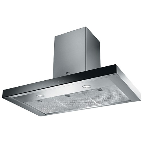 Franke: Cappa a parete Mythos FCR 925 TC BK XS 325.0654.002 finitura inox e cristallo nero da 90 cm