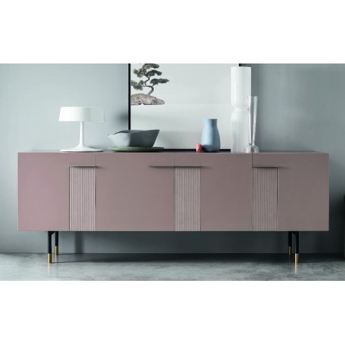 Buffet autoportant Maronese Acf FRIDA avec piètement en métal L.194 cm - 4 portes