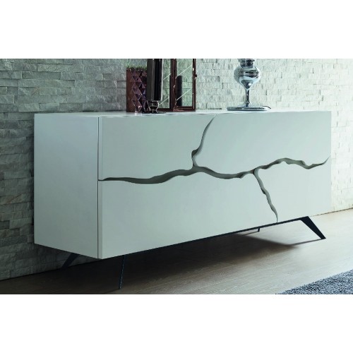 Maronese Acf TAI sideboard with metal base, L.180 cm - 2 upper drawers and 2 lower flap doors