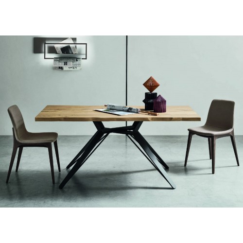 Maronese Acf PLANET fixed table with metal structure and top of your choice of L.200 cm
