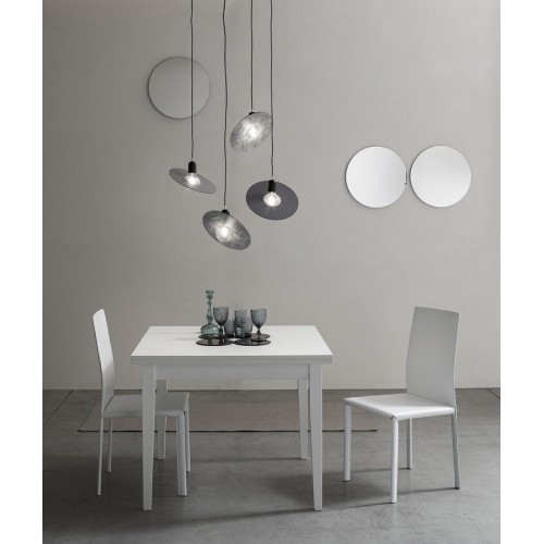 Mesa extensible Maronese Acf ICARO con estructura y tapa de madera L.100(200) cm - Con apertura tipo libro