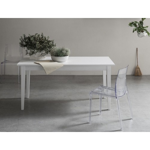 Maronese Acf ICARO extendable table with wooden structure and wooden top measuring L.135(175) cm - With 1 side extension