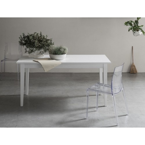Maronese Acf Tavolo allungabile ICARO con struttura in legno e piano in legno da L.160(200) cm - Con 1 allunga laterale