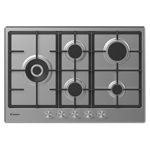 Candy Gas hob 33801915 CHG7WLWPX stainless steel finish 75 cm