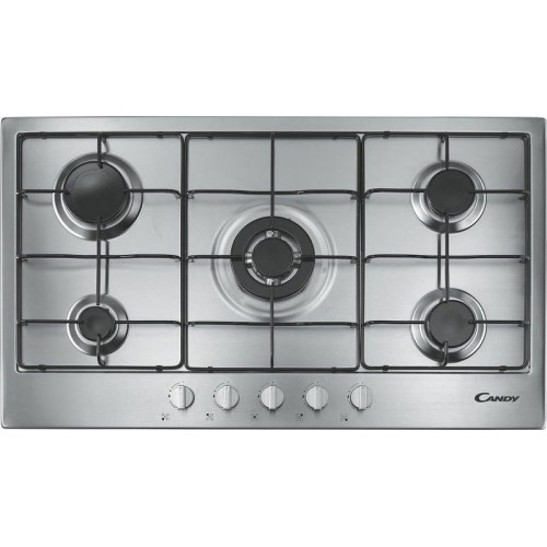 Candy Gas hob 33801151 PG953 / 1SX 90 cm stainless steel finish