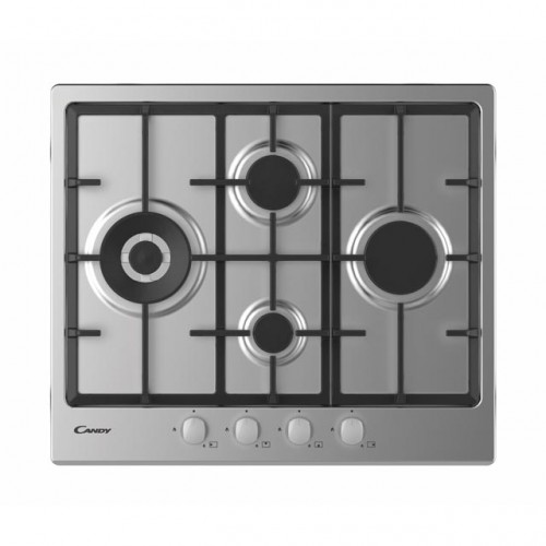 Candy Gas hob 33801985 CHG6D4WX 60 cm stainless steel finish